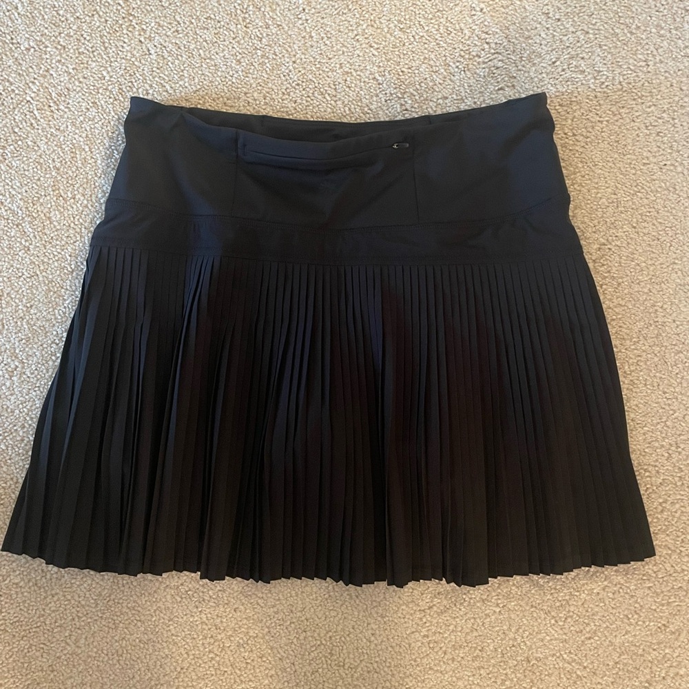 Athleta Black Pleated Skort